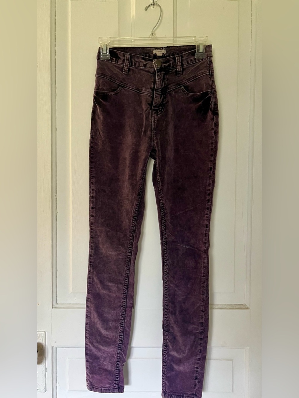 Ecote Purple Velvet High Waisted